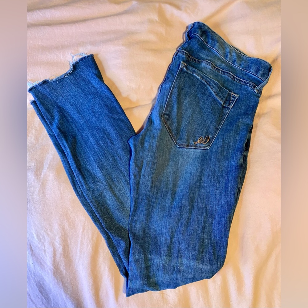 Express SKYSCRAPER low rise stretch skinny jeans sz 12 regular